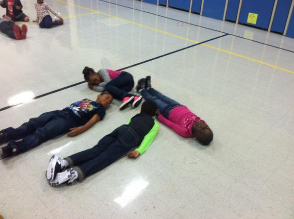 Students using their knowledge of non-locomotor movements to spell words
#d161learns <a href="/TheHornetsHive/">Heather Hill School</a>