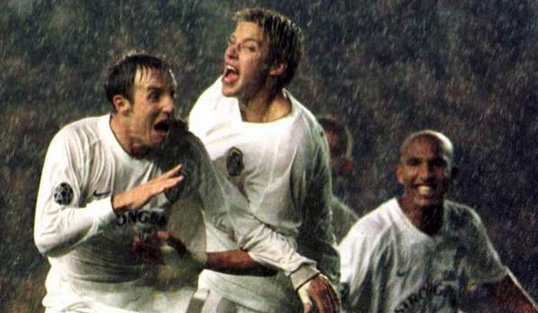 14 years ago today, Lee Bowyer scored a late winner as Leeds beat AC Milan 1-0 in the <a href="/ChampionsLeague/">UEFA Champions League</a>. #LUFC