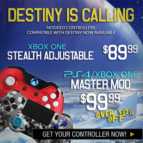 EvilControllers's tweet photo. Grab your Master Mod today! Only $99.99!!!
http://t.co/CBwmCvlv4g #deals #MasterMod #Destiny #moddedcontroller http://t.co/AZgVaXIUeO