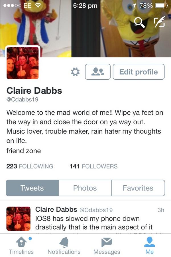 Cdabbs19's tweet image. Oh Hell No!!!! What the frigg is this @twitter ? #iOS8Problems #whychangeit #ifitaintbrokedontfixit