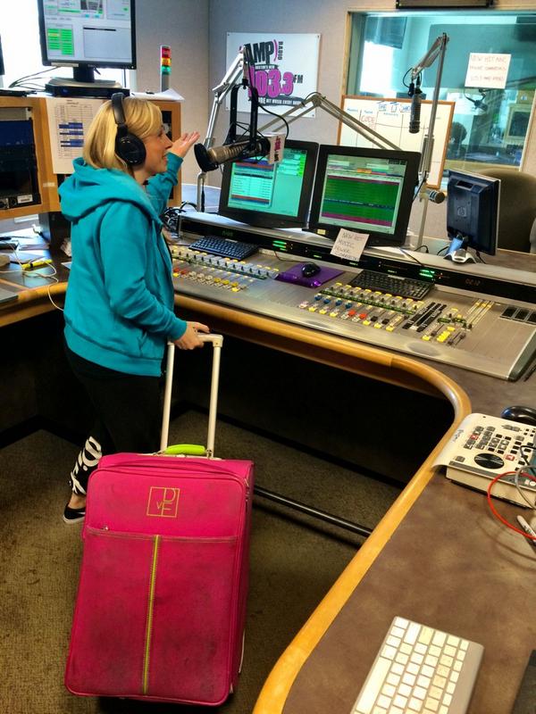 JoeBreezyRadio's tweet photo. I wonder if @VanessahaleROX is ready 4 vacay? #suitcaseinhand #straighttotheairport #noeffsgiven ✈️🌅👜✌️@1033ampradio http://t.co/huwf8eISzu