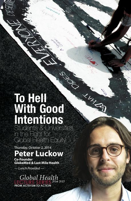 USCGlobalHealth's tweet photo. 1st #ghlecture of the yr kicks off 10/2 w/@GlobeMed &amp; @lastmilehealth Co-Founder @peterluckow http://t.co/4dhtbCFRiL http://t.co/TbBaSYQDmC