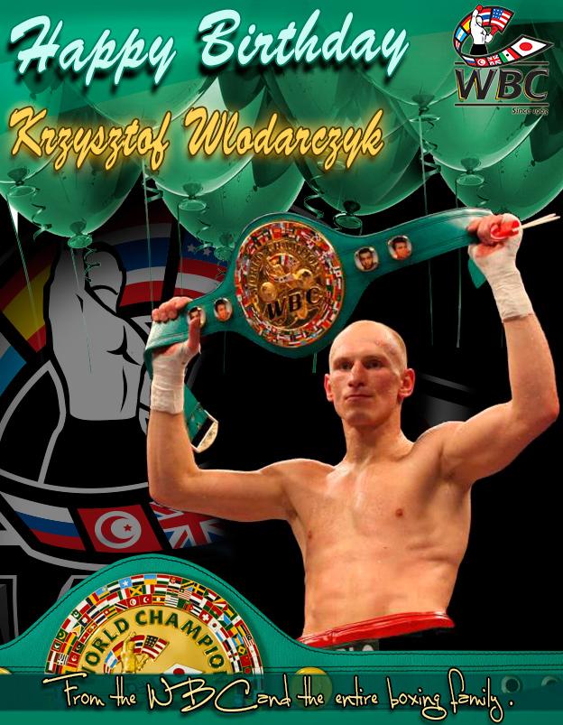 " Dear Krzysztof Wlodarczyk, the wishes you a Happy Birthday!! 