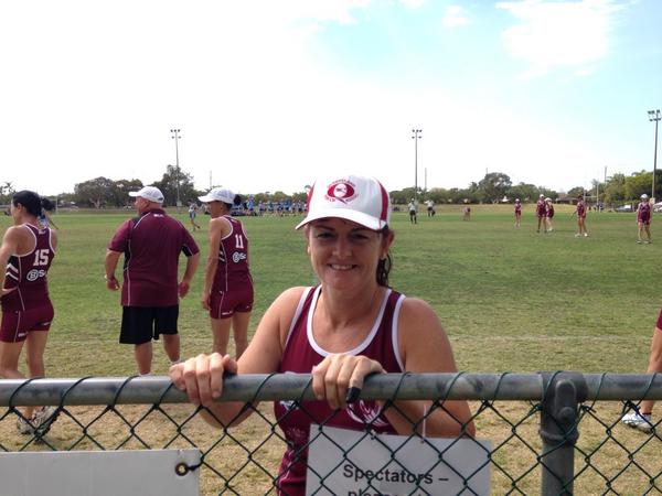 Francoisberet's tweet photo. So excited to watch my big sister play  @touchfootyaus #soo2014 I see the delightful @RealBigDell here http://t.co/wGj8Bkg18x