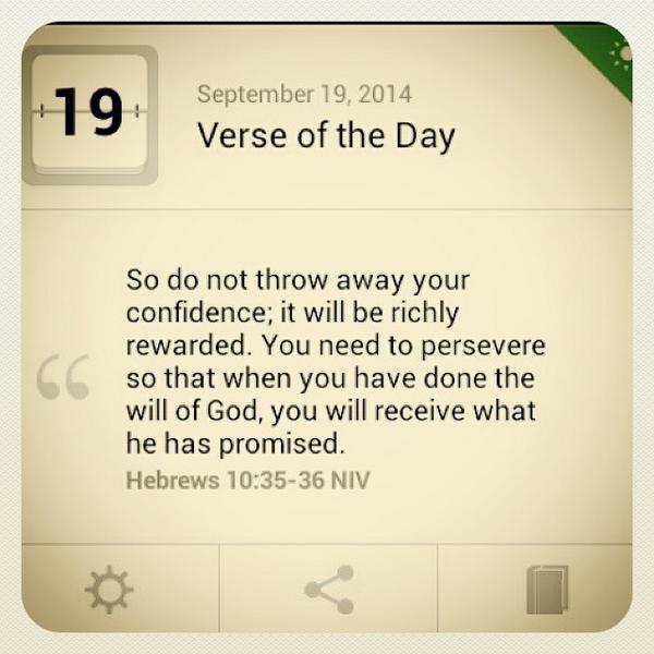 The Real Ms. Parker 💋👑 on Twitter "Hebrews 103536 NIV So do not