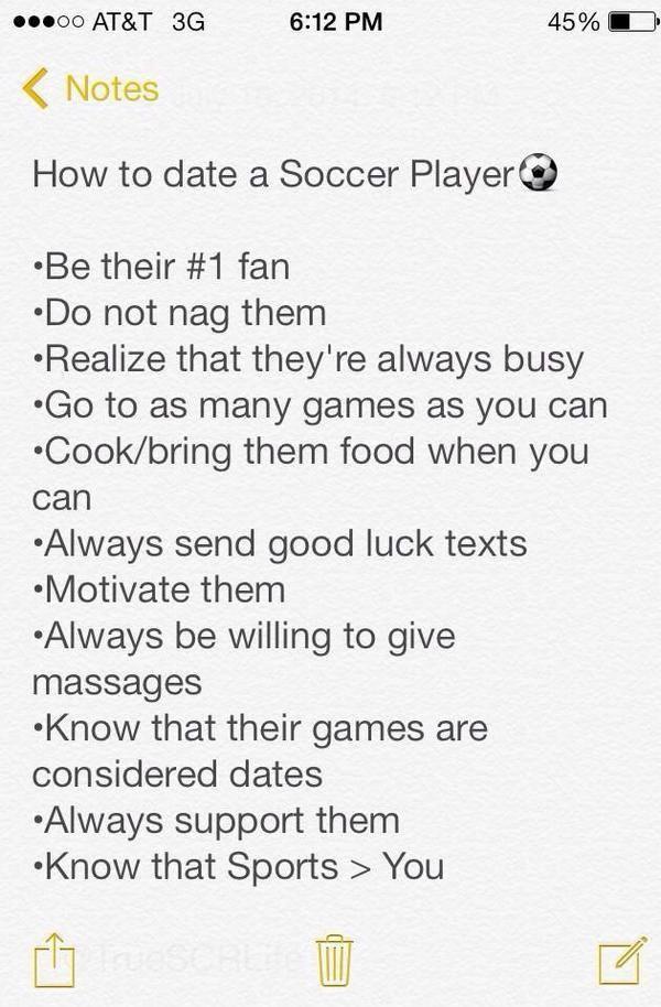 FootballFunnys's tweet photo. How to date a Footballer.. http://t.co/BoZ9kP9zAm