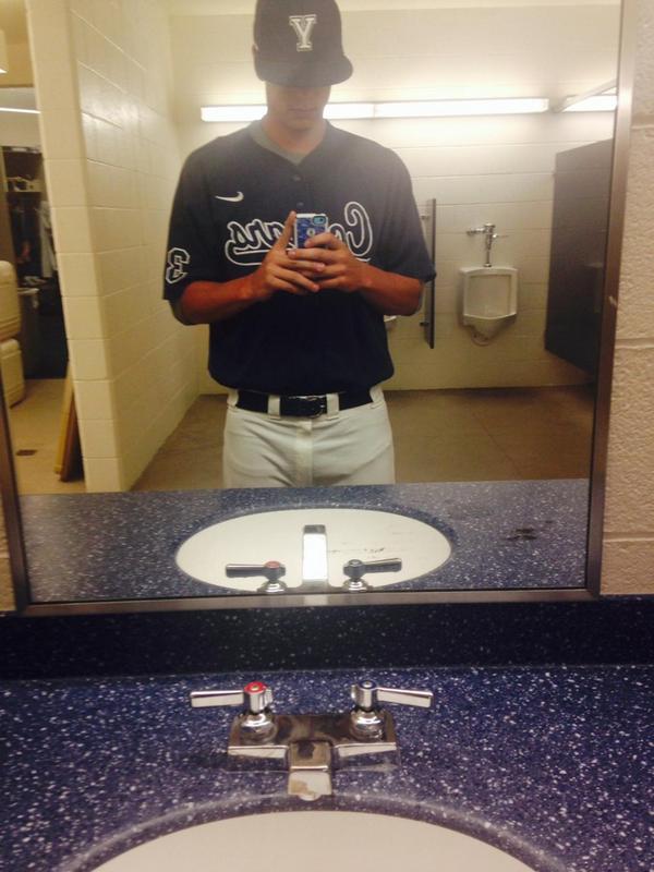 Sbuffo3's tweet photo. @MaverikBuffo first time on the bump Go BYU Baseball Go Cougars http://t.co/9QfEhPjJnK
