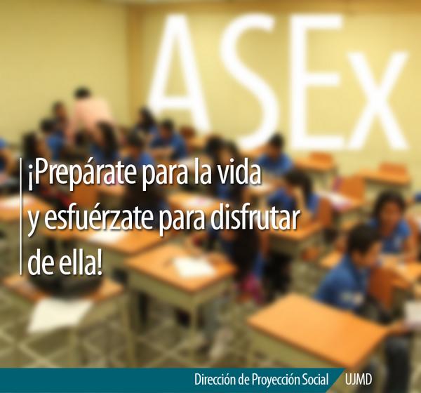 ASEx_UJMD's tweet photo. ¡Prepárate para la vida! http://t.co/Z8Acmoqg70