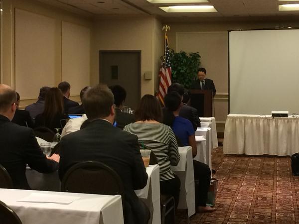 PNWJETAA's tweet photo. Official welcome to the #jetaausa #2014natcon in Seattle by Consul Hara! http://t.co/X3vBfLx6dq
