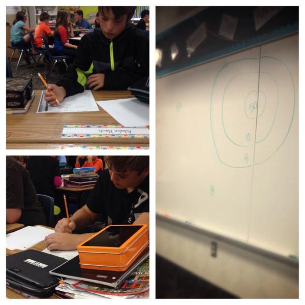 MrsHartley_MES's tweet image. We played the spit wad game in math to review for our test! #topic8 #accuracy #gottahitittomakeit @J_Hart_6690