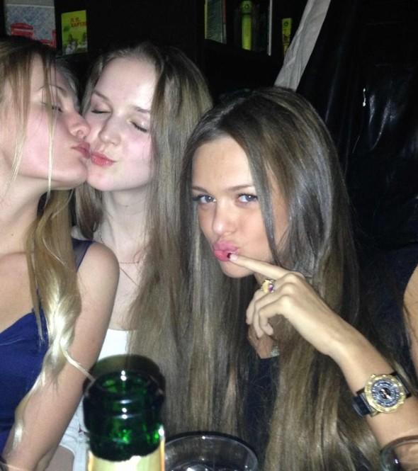 Drunk Lesbian Teens Kiss And 3