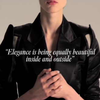 Coco Chanel Quote: “Elegance is when the inside is as beautiful as