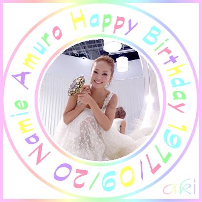        namie amuro Happy Birthday  present(^O^) 