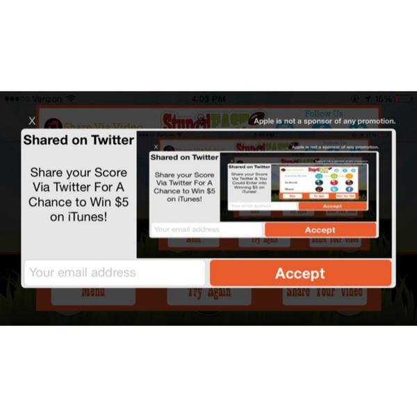 StupidFASTapp's tweet photo. Share your Stupid FAST Score Via Twitter &amp; You have a chance to Win $5 on iTunes! #RunToDayLight @StupidFASTapp http://t.co/o2EEMg8N72