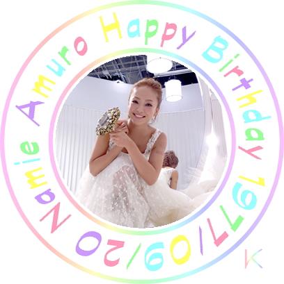 "  namie amuro Happy Birthday 09/20                              37                          