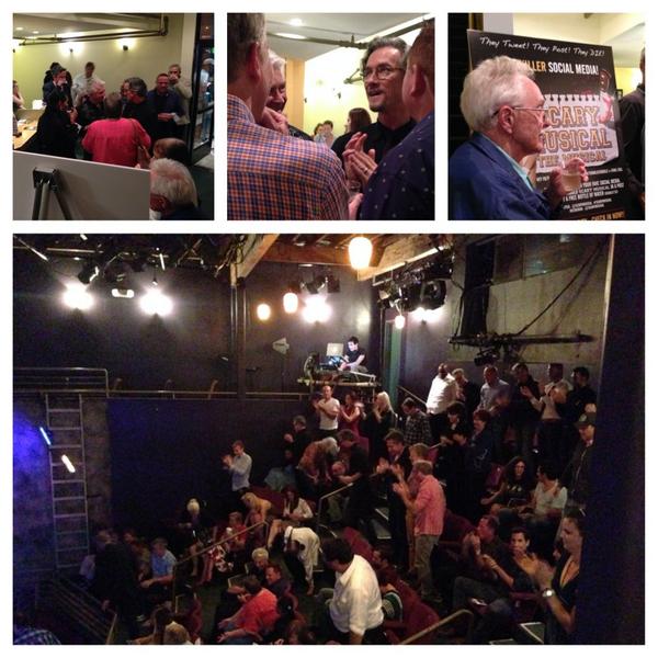ScaryMusical's tweet photo. FANTASTIC audience for #openingnight! Actually heard some real screams tonight! #scarymusical http://t.co/CGjzMT4eO2