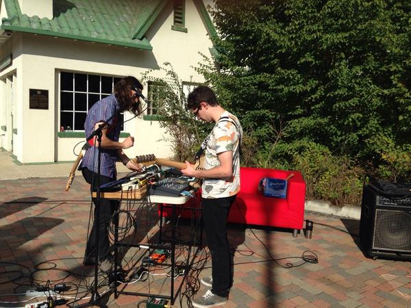 RiversdaleCA's tweet photo. Thx for coming out to #ParkingDayYXE Stephen Cooley &amp; Peter Grier playing live music @ParkingDayYXE http://t.co/YIdymn5QJs