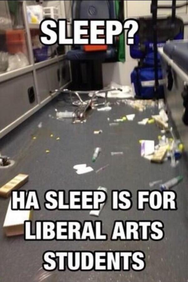 sam__stone's tweet image. This explains #ems so well #sleepisfortheweak #emtproblems