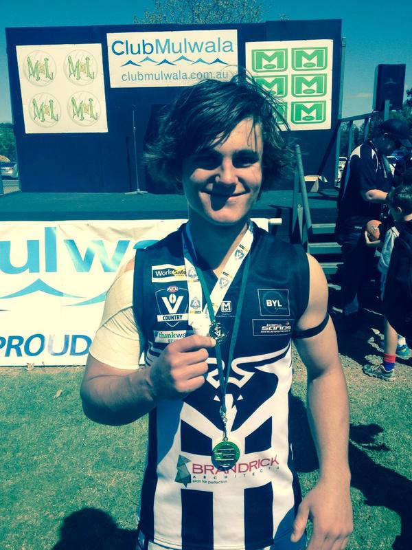 <a href="/MurrayFL/">Murray FL</a> Murray FL Under 17s best player in grand final Moama's Lachie Schultz. Great job Lachie!!!!