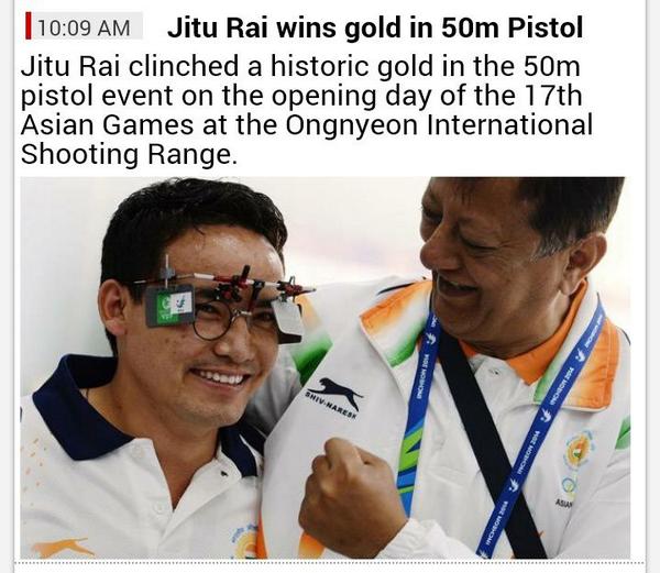 Congratulations Jiti Rai! You made India proud! You are definitely a #Shooterati