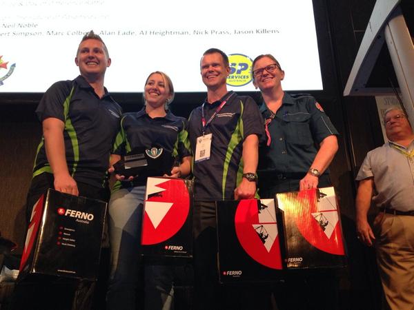 dantownson1's tweet photo. Congratulations to winners of the 2014 Student Ferno Simulation Challenge - Central QLD University! #SPA2014Conf http://t.co/L3dGoNtc0z