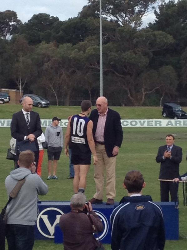 Bede Mahon receives BOG medal