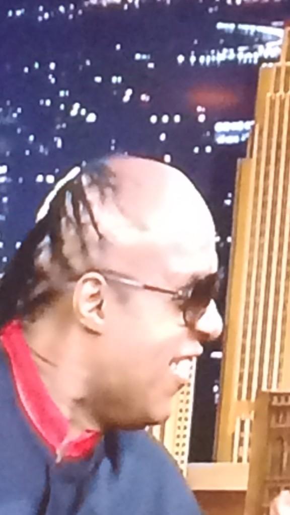 samiam__3's tweet photo. whoever is Stevie Wonders hair stylist is heartless smh they doing him so dirty 😭 http://t.co/YfpBKlSLLq