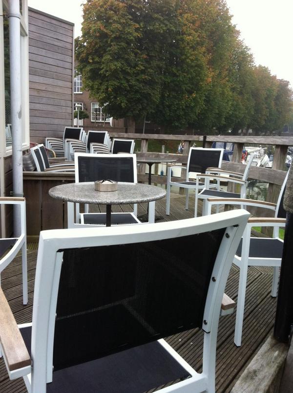 Het terras is open aan <a href="/WSVBovenhaven/">WSV Bovenhaven</a> in kampen #heerlijketemperatuurvandaag