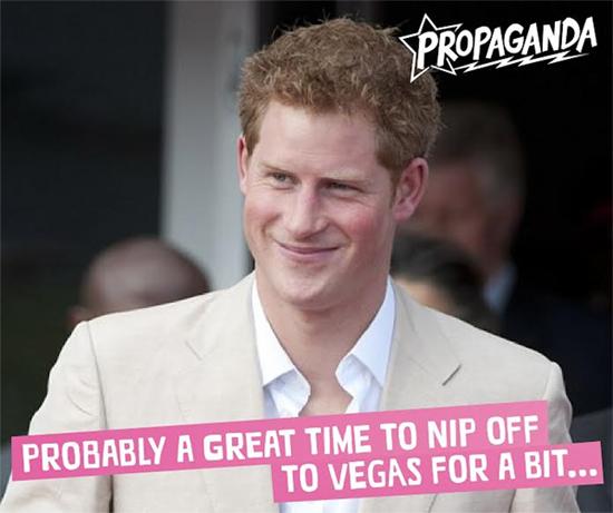 PropagandaClub's tweet image. Don't think anyone will notice Harry... #RoyalBaby