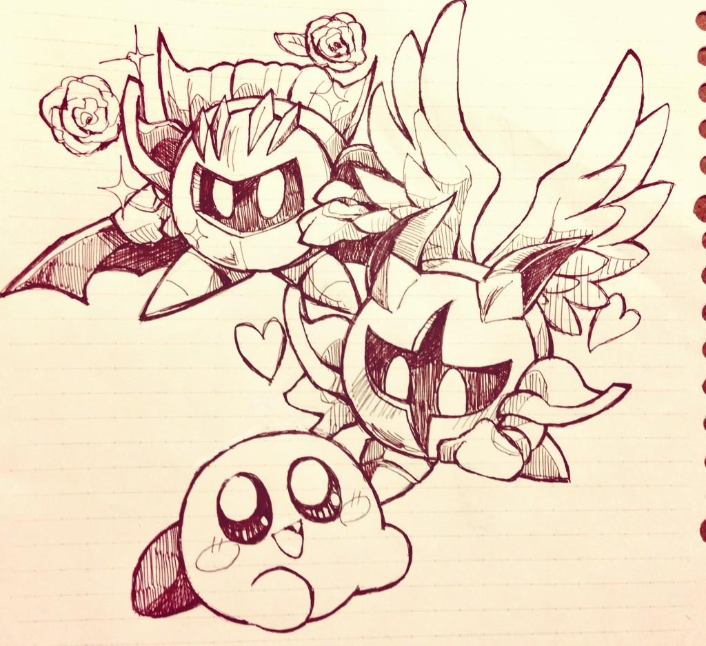 バク バスで描いてた谷口カービィたち もとから線荒れてるから結果的にあんまり普段と変わらなかった O Http T Co Myfho7xncz Twitter