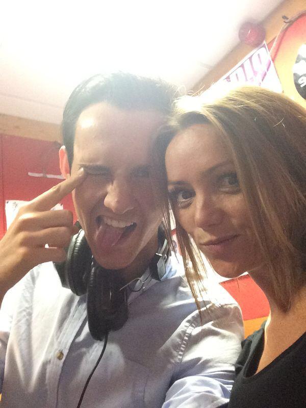 #danny and #director on the radio this morning! #GreaseIsTheWord