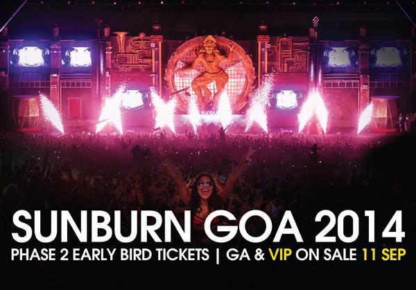 SunburnFestival's tweet photo. #GoaCalling - Save over 25% on your #SunburnGoa tickets.G.A. &amp; VIP tix to go LIVE on 11 Sept. (12 Noon IST) http://t.co/k4sAYoSzgW