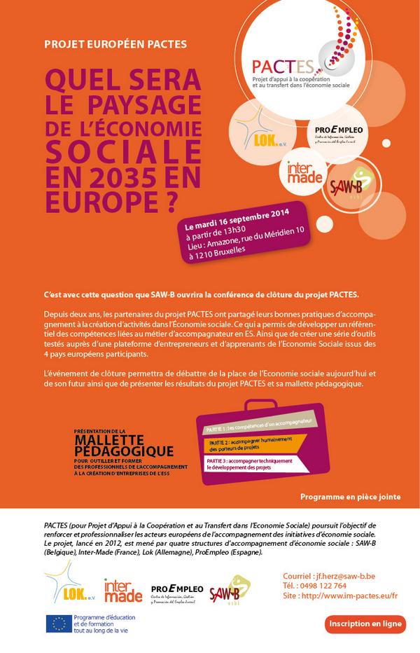 Quelle place pour les #entreprisesociales en #Europe ? Participez à notre Conférence du 16/09 saw-b.be/spip/+Conferen…