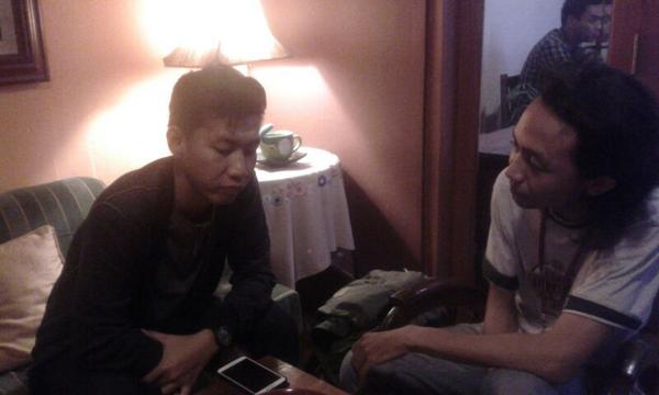 j_diko's tweet photo. "bang lg d interview apa d interogasi?Hehehe @yangmudaonline: DONE!!!!! Interview with @davidnurbianto for #iconmuda http://t.co/2UKC2jX9VT"