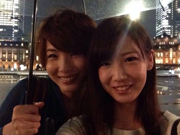 本日、お姉さんチームの『白川沙羅』さん『MIHO』さんの雑誌撮影でございます！雨の中がんばりました。