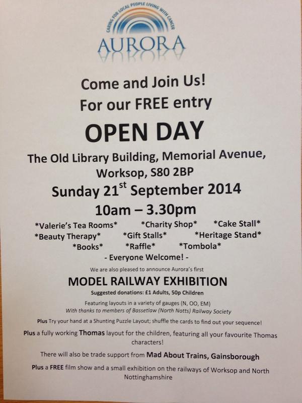 Aurora open day at Worksop.