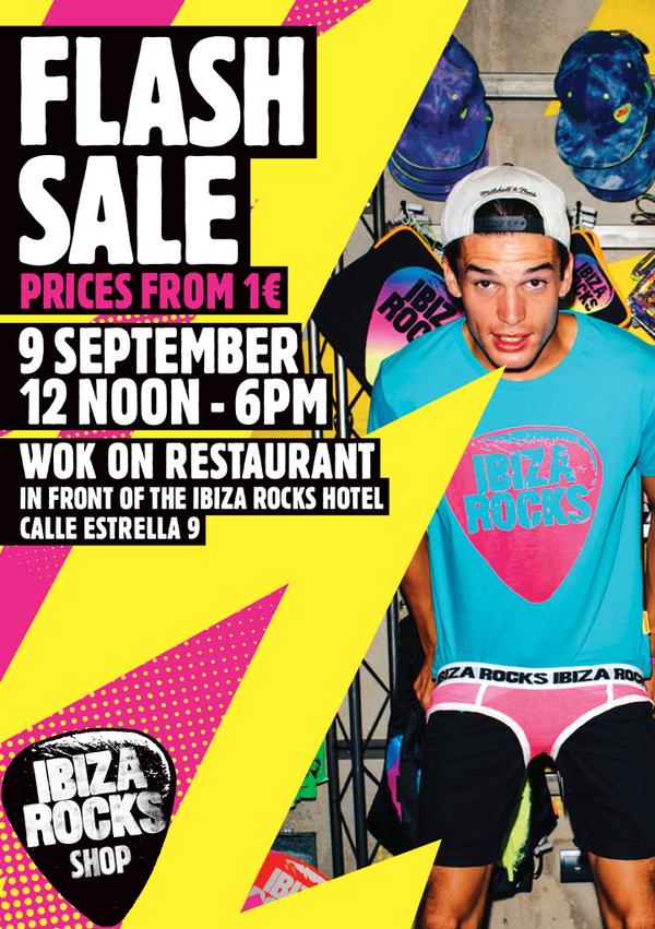 RocksShops's tweet image. Ibiza Rocks Flash Sale!
Tomorrow only: 12-6pm.
Prices from just €1!
Now open in the Rocks Hotel Shop, next to Wok On!