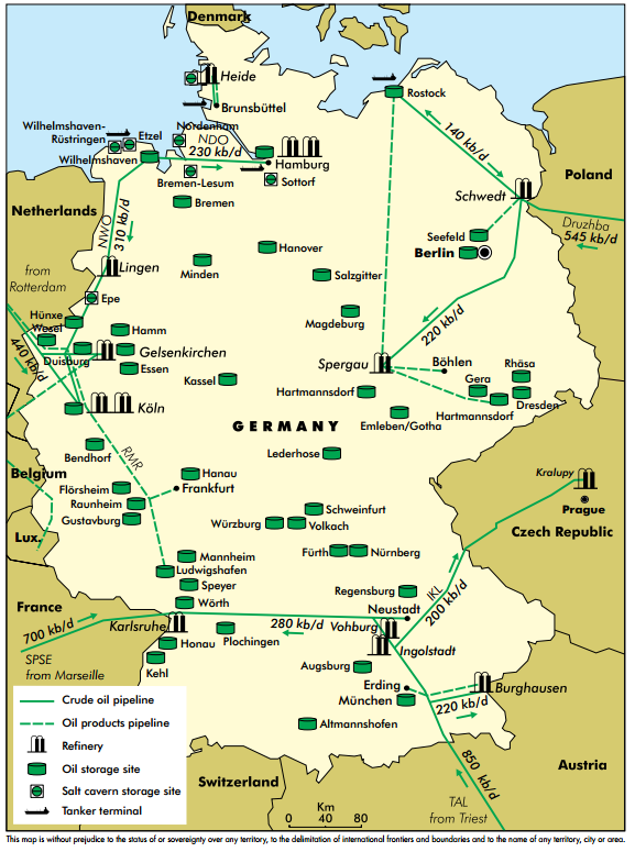 IEA on Twitter: "What does #oil infrastructure in #Germany look like