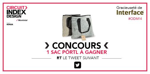 Concours #CIDM14 | RT pour gagner un sac @Interface_NA. Inscriptions gratuites! > bit.ly/CIDM14 #Design