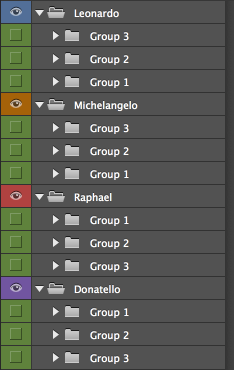 calebsylvest's tweet image. When I discover my @Photoshop layers look like Ninja Turtles #cantbeunseen