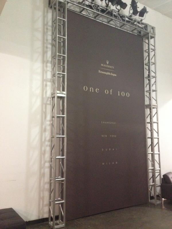 WizardNYC's tweet photo. Just a few hrs till @maserati go time at @IndustriaNYC! #eventproduction #eventprofs #zegna #oneof100 #wizardstudios http://t.co/wTbmjENRiK