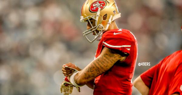 49ers's tweet photo. #49ers QB @Kaepernick7 recorded a personal best vs. DAL.

Week 1 win by the numbers...

VIEW: http://t.co/JTYKLe3O87 http://t.co/5Bpl0dUYLw