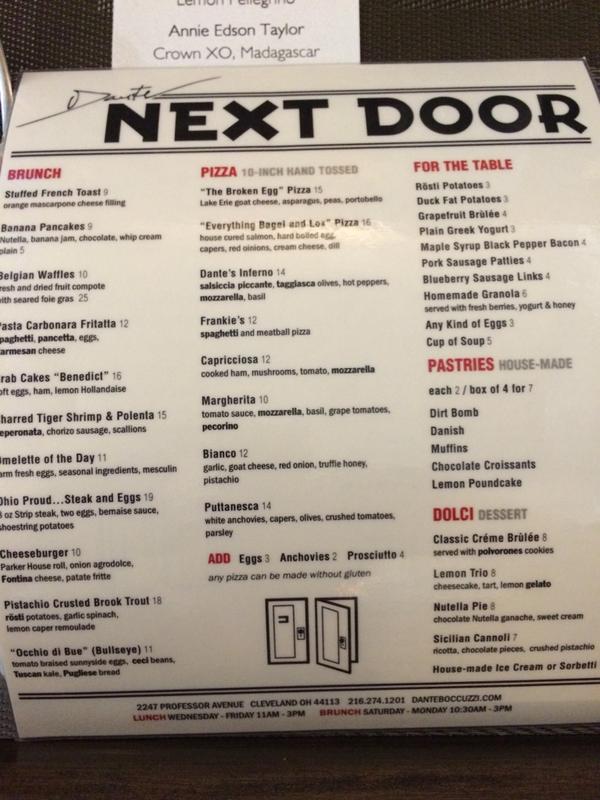 CWCLE's tweet image. Brunch - Dante Next Door. Industry Brunch with Crown Royal XO till 1:00.