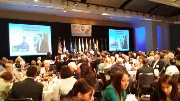 NEDADevelopment's tweet photo. Lunch discussion: showcasing #smallbiz  success from across New England #buildne http://t.co/EQdvazpENx