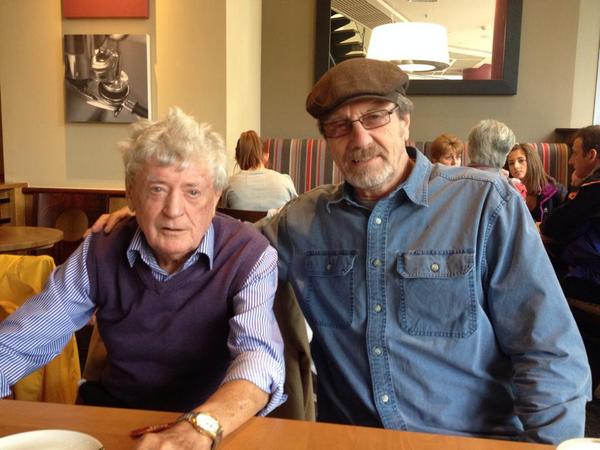 Someotherguys's tweet photo. Allan Williams &amp; Brian Griffiths after a great interview at the Hard Days Night Hotel! #allanwilliams #harddaysnight http://t.co/QzraDR9yF8