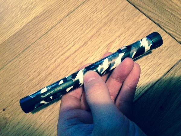 PenTrim's tweet photo. We will soon be launching the camo pentrim wrap for #novonordisk #novopen 3,4 and #flexpen #t1d #type1diabetes plz RT http://t.co/nDvEolB8PT