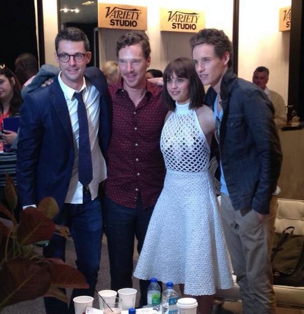 Brilliant Brits at #TIFF14 <a href="/VarietyStudio/">Variety Studio</a> #MatthewGoode #EddieRedmayne #FelicityJones #BenedictCumberbatch
