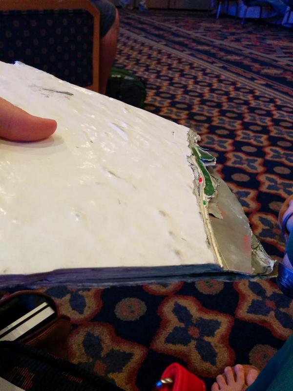 LucityMelissa's tweet photo. Now that's a lot of paint. Visuals of graffiti removal during Rogelio's talk at #ACT14 @lucityinc http://t.co/7gTdaYYj1b