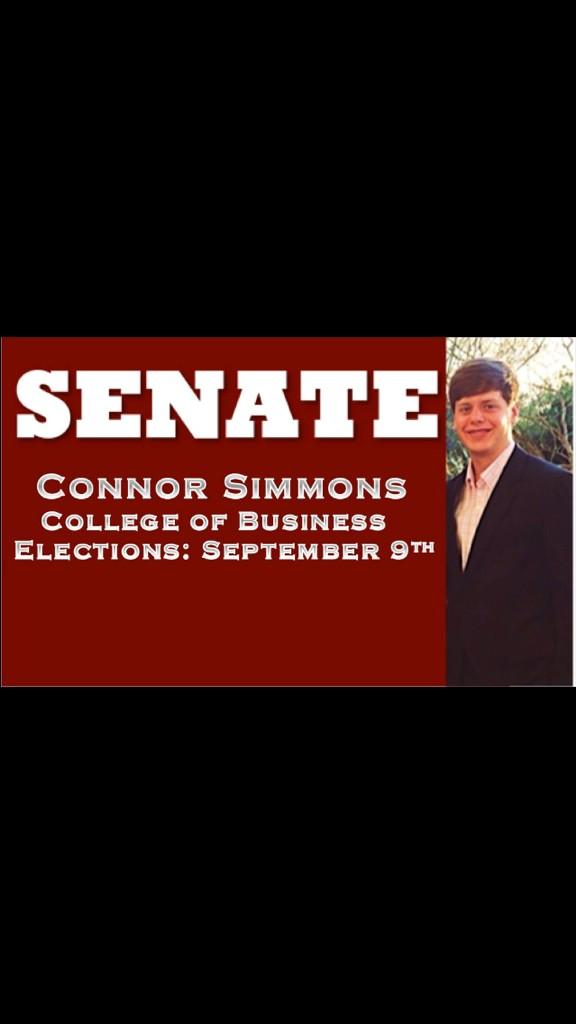 I would be honored to serve as your Senator for the College of Business. Vote Tomorrow on MyState! #SimmonsForSenate