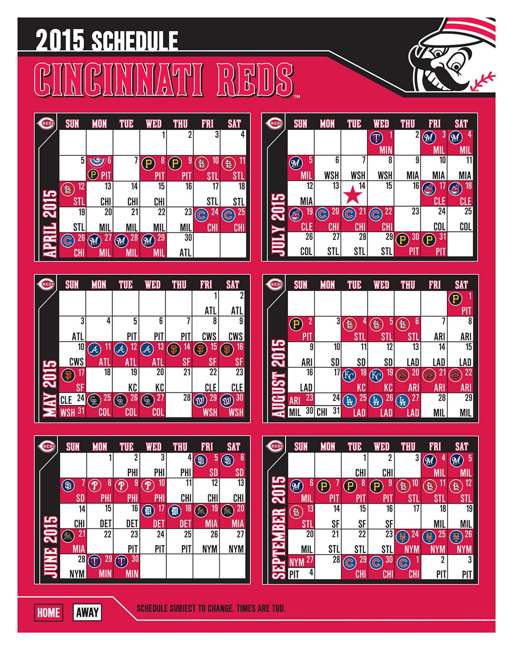 Cin Reds Schedule 2022 Cincinnati Reds On Twitter: "Our 2015 #Reds Schedule  Http://T.co/Trp0Osbm4R" / Twitter